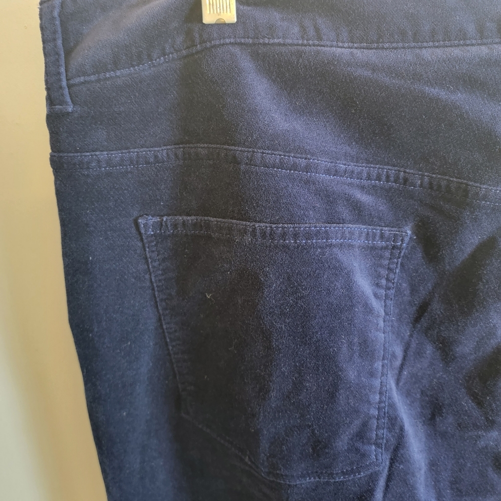 Talbot Woman Curvy Straight Leg Velvet Jeans - Picture 6 of 8